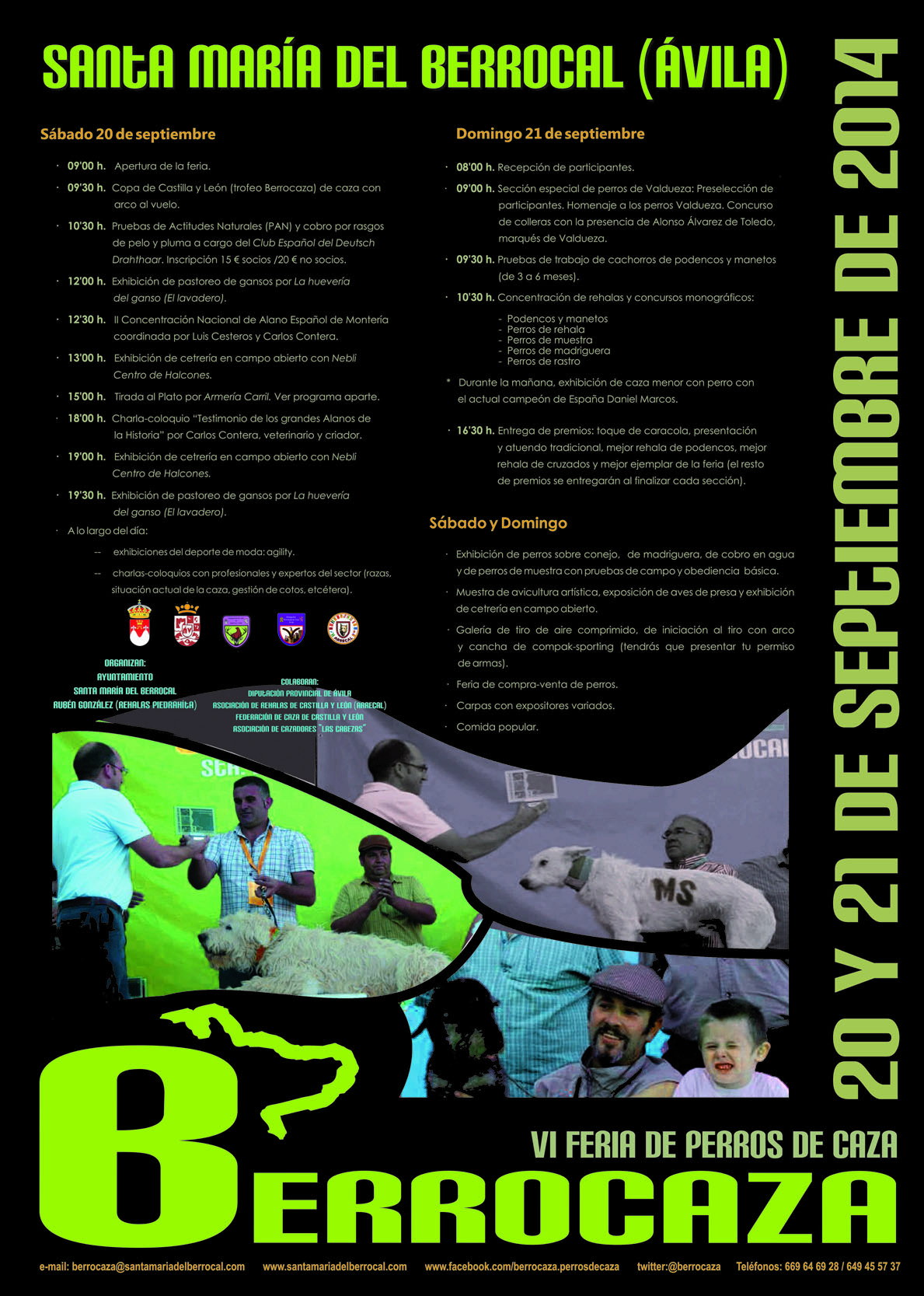 Programa de actividades de Berrocaza 2014